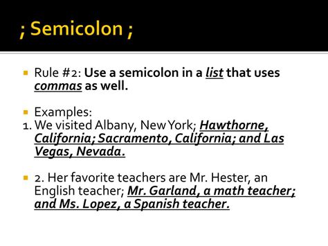 semicolon colon run  sentences powerpoint    id