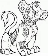 Simba Coloring Pages Printable Adult Colouring Lion Kids King Scary Print Kovu Disney Sheets Gif Lions Color Printables Draw Zombie sketch template