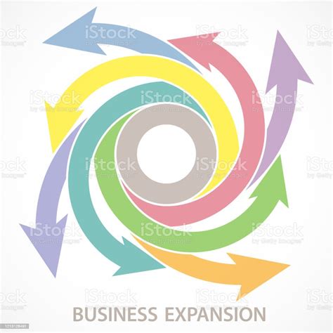 business expansion concept symbol stock illustration download image
