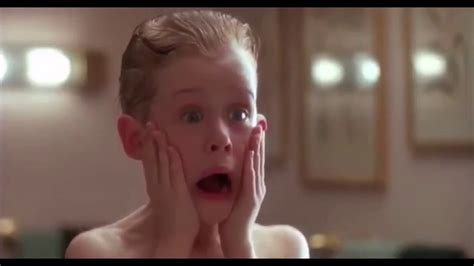 Home Alone Kevin In The Bathroom With Gut Wrench Scream Youtube