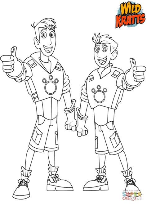 wild kratts coloring pages  ht