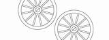 Wheel Wagon Template Medium sketch template