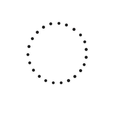 small dot circle frame