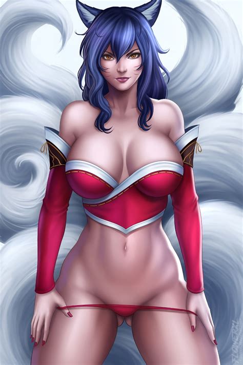sexy ahri wallpapers and fan arts league of legends
