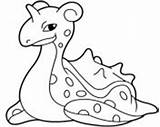 Lapras Pokemon Coloring Pages Template sketch template