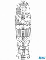 Egyptian Egypt Ancient Sarcophagus Coloring Kids Activities sketch template