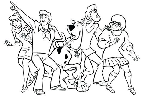 Scooby Doo Birthday Coloring Pages At Free Printable