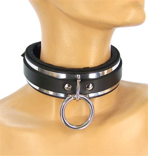 axovus llc collars lined metal band bondage collar