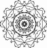 Coloring Mandala Orniment Shape Adult Style Wecoloringpage sketch template