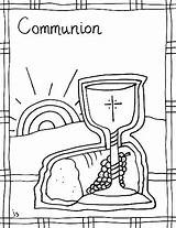 Communion Coloring Pages First Holy Color Getdrawings Printable Getcolorings sketch template