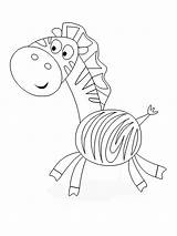 Zebra Toddlers Mewarnai Terupdate Kartun Animal Tk Paud sketch template