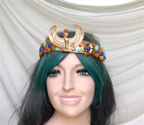 Egyptian Headpiece Egyptian Goddess Crown Gold Headdress