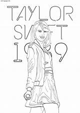 Swift Taylor Coloring Pages 1989 Colouring Printable Printables Coloring4free Kids Color Book Themed Popular Books Realistic Print Adults Choose Board sketch template