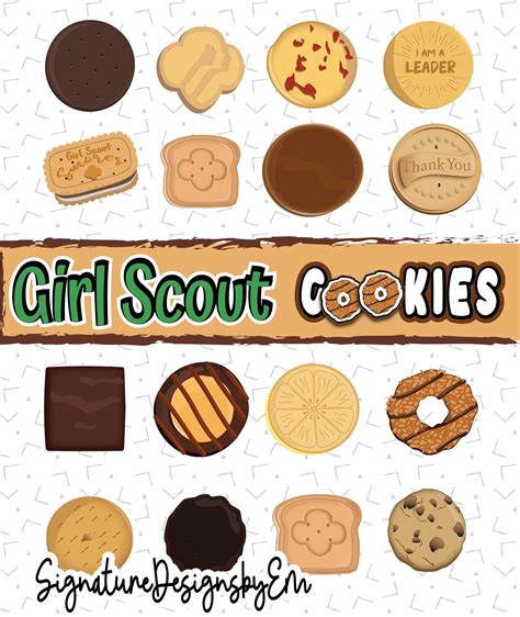 girl scout cookie clipart svg png cut files girl scout banner flyer