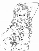 Coloring Miley Cyrus Pages Montana Hannah Popular Coloringhome sketch template