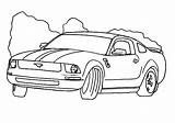 Mustang Coloring Drifting Autos2 Transportmittel Malvorlage Kategorien sketch template
