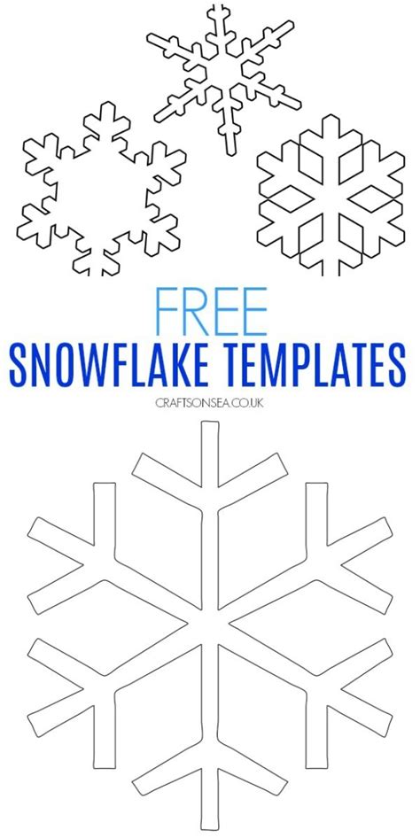 snowflake template printable  snowflake template snowflake