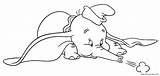Coloring Pages Dumbo Disney Jumbo Only Cute Elephant Kleurplaten Flying Color Popular Coloringhome Freecoloringpages sketch template
