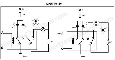dpdt relay double pole double throw