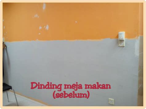 diy cat dinding kreatif  hiasan dinding ruang makan