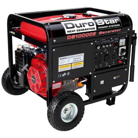 durostar  watt gasoline powered electric start portable generator  wheel kit dse