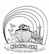 Noah Ark Coloring Noahs Pages Rainbow Flood Bible Template Drawing Animal Sketch Animals Printable Kids Sheets Color Colouring Drawings Covenant sketch template
