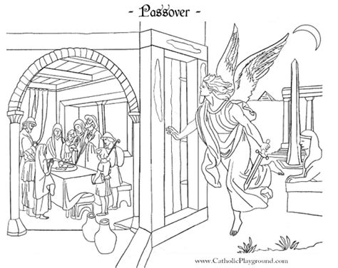 passover coloring page catholic playground