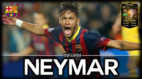 fifa  ut  neymar fifa  ultimate team  inform player review  game stats youtube