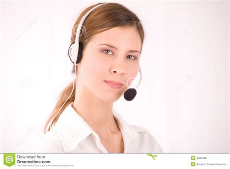 customer service agent stock photo image  face business