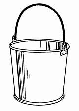 Bucket Drawing Coloring Pages Line Clipart Paint Sketch Template Clip Library Popular Color sketch template