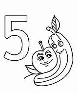 Coloring Pages Fruits Numbers sketch template