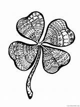 Zentangle Clover Coloring4free sketch template
