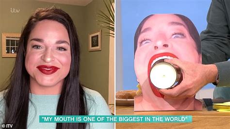 Woman With One Of The World S Biggest Mouths Crams Two Doughnuts Inside