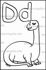 Dinosaur Alphabet sketch template