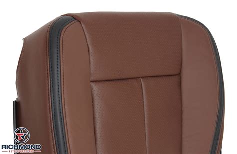 ford  platinum driver side bottom leather seat cover pecan brown ebay