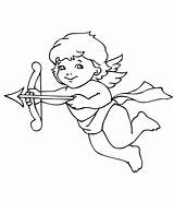 Cupid Valentine Coloring Pages Cute Printable Color Drawing Kids Hurricane Clipart St Kolorowanki Tag Dla Bow sketch template