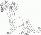 Mythological Hydra Hidra Gigante Dxf Coloringhome sketch template