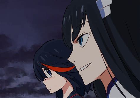 matoi ryuuko and kiryuuin satsuki kill la kill drawn by