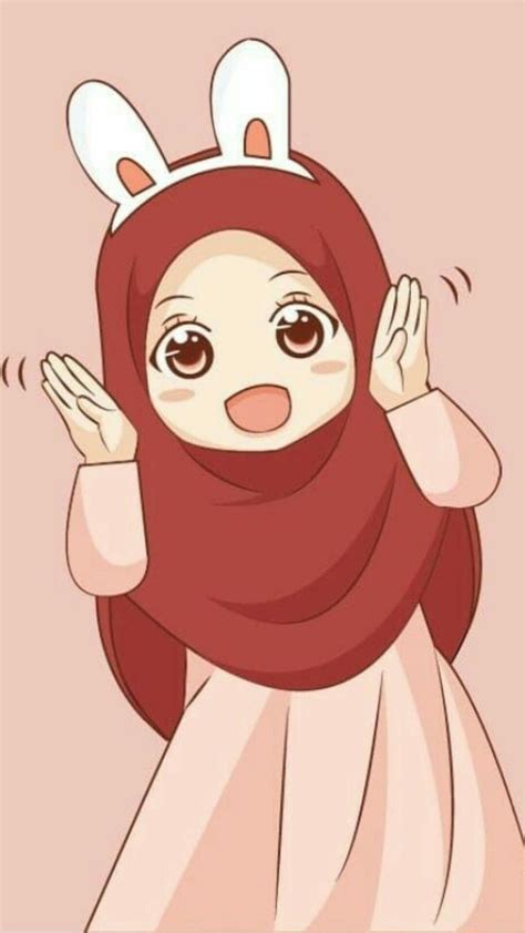 pin  muslimah kartun