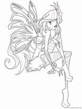 Winx Coloring4free Coloring sketch template