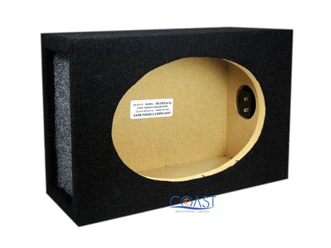 ground shaker sqx black  single square car stereo speaker enclosure box ebay