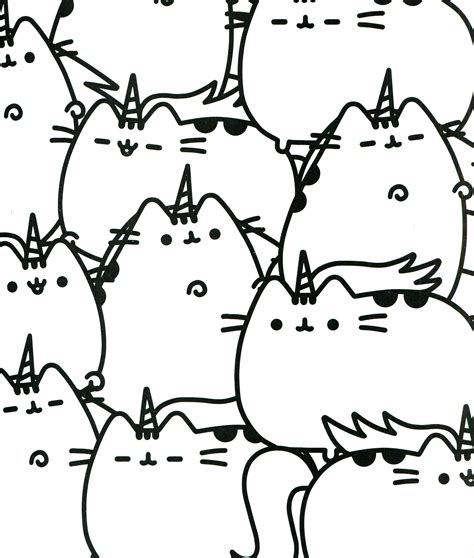 unicorn cat coloring pages coloring home