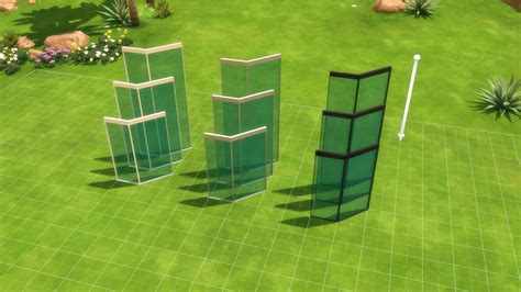 ultra glass fence set update  cerca de vidro  sims sims