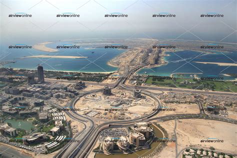 aerial photography  palm jumeirah  construction airview