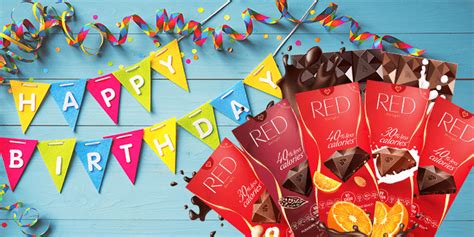 happy birthday  red red chocolate   year