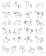 Zen Plr Unicorns Coloring Graphics Pages sketch template