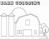 Barn Outline Coloring Pages Printable Clip Clipartix Related Clipart sketch template
