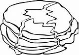 Pancake Fried Pinclipart sketch template
