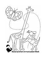 Coloring Cdc Sheets Giraffe sketch template