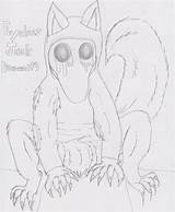 Creepypasta Eyeless Werewolves Husky Werewolf sketch template
